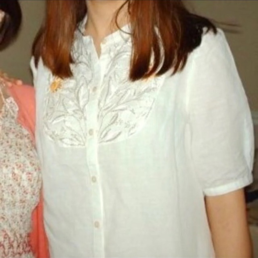 Gap Embroidered Button Down Tunic - image 1